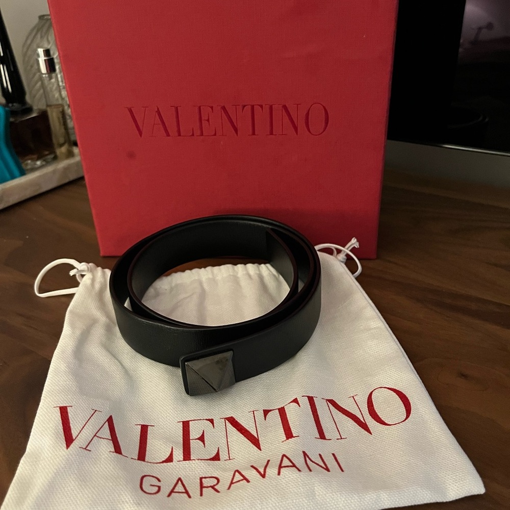 Valentino Garavani Roman Stud Belt Black